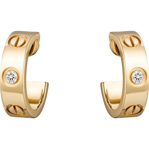 B8022900 Pendientes LOVE diamantes Oro amarillo, diamantes