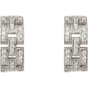 PENDIENTES MAILLON PANTHÈRE 3 HILERAS PAVÉ
