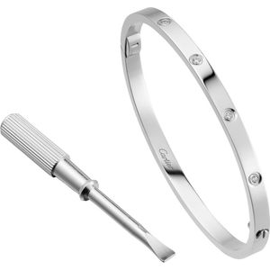 PULSERA LOVE, TAMAÑO PEQUEÑO, 10 DIAMANTES