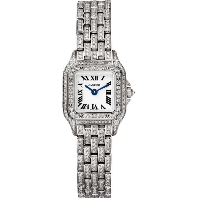 HPI01325 Reloj Panthère de Cartier Modelo mini, oro blanco