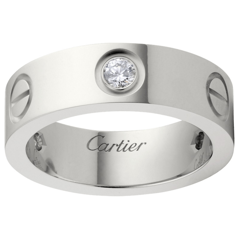B4032500 Anillo LOVE diamantes Oro blanco, diamantes Cartier