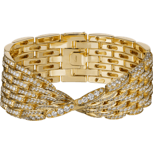 PULSERA MAILLON PANTHÈRE 7 HILERAS CON PAVÉ