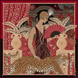 PAÑUELO CUADRADO 90 LADY WITH A PANTHER
