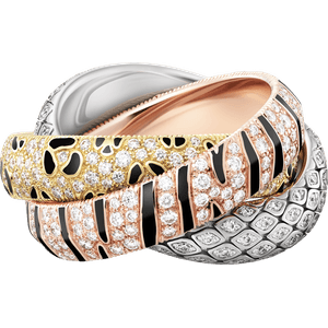 ANILLO TRINITY, LACA, PAVÉ