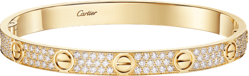 PULSERA LOVE, TAMAÑO CLÁSICO, PAVÉ