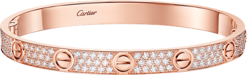 PULSERA LOVE, TAMAÑO CLÁSICO, PAVÉ