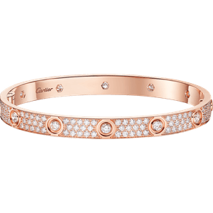 PULSERA LOVE, TAMAÑO CLÁSICO, PAVÉ, 10 DIAMANTES