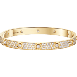 PULSERA LOVE, TAMAÑO CLÁSICO, PAVÉ, 10 DIAMANTES