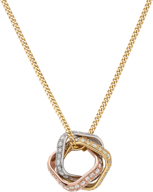 COLGANTE TRINITY, EN FORMA DE COJÍN, PAVÉ